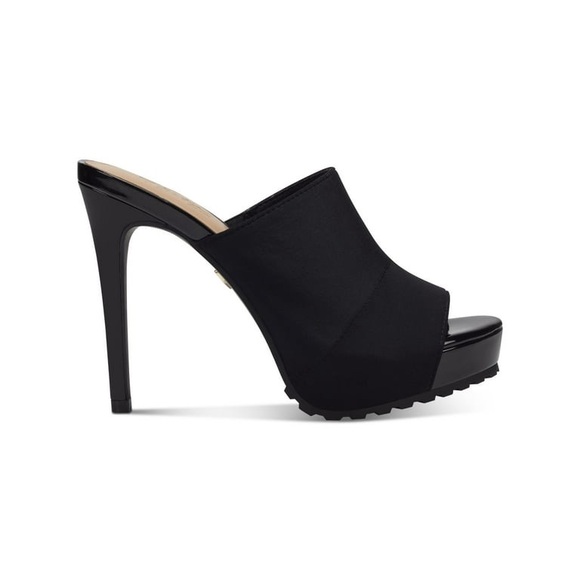 Cindie Womens Platforms Peep-Toe Mule Sandals - Picture 4 of 4